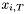 $x_{i,T}$