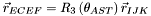 $\vec{r}_{ECEF} = R_{3}\left(\theta_{AST}\right)\vec{r}_{IJK}$